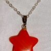 Conjunto de dije estrella de piedras naturales y cadenita de acero quirurgico 316