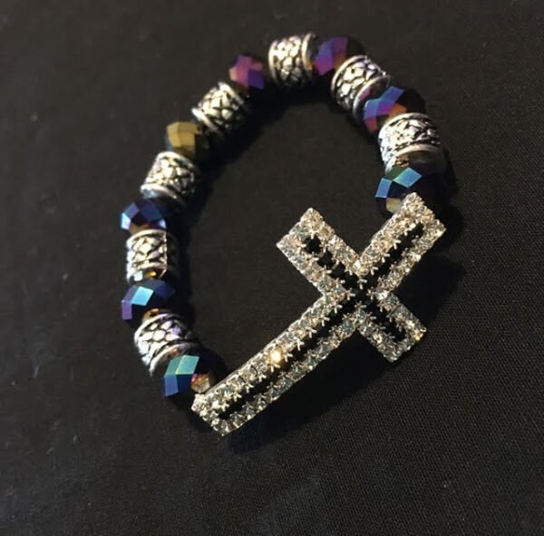 BRACELETE CON CRUZ DE SAROWSKI - Imagen 2