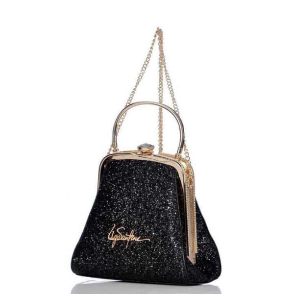 CARTERA DE FIESTA CON CIERRE CON STRASS FIRMADA