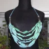 COLLARES, DE SEDA  NATURAL Y ABALORIOS DE IBIZA ( ARTESANALES )
